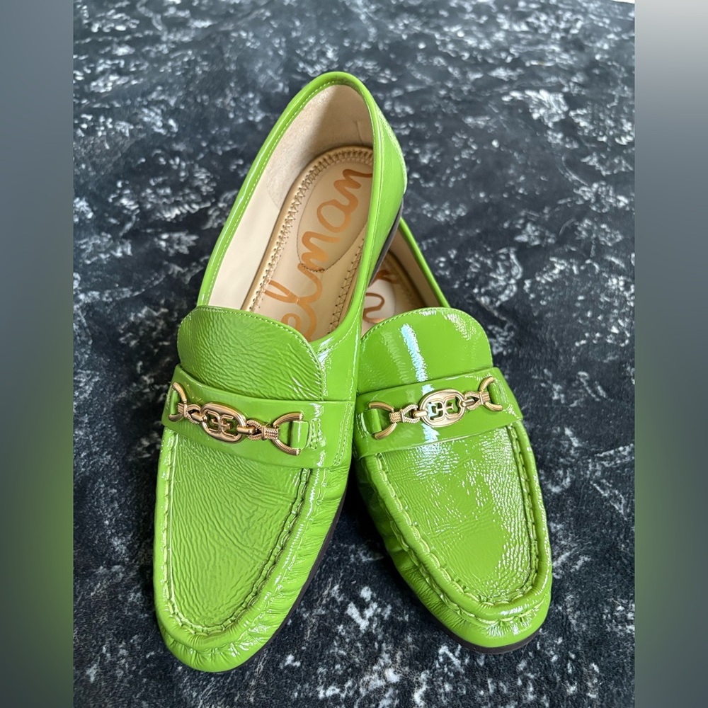 Sam Edelman Parrot Green Lucca Loafers - 8